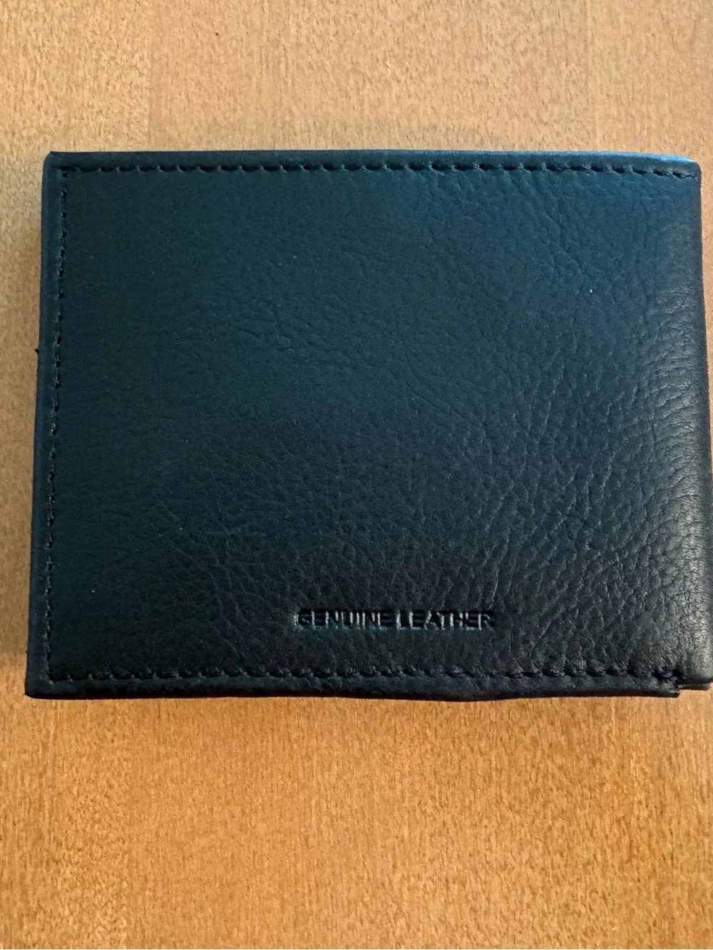 New Genuine Leather George Bi-fold Wallet ID Window RFID Protection